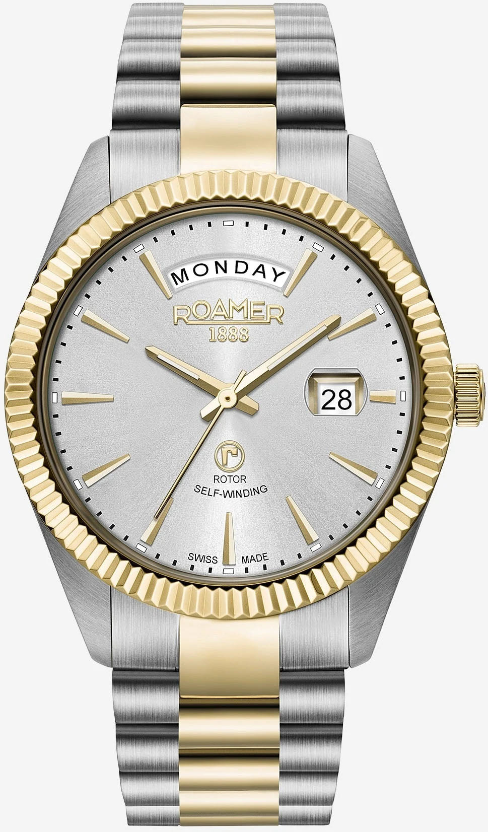 Roamer Watch Primeline Day Date - Silver