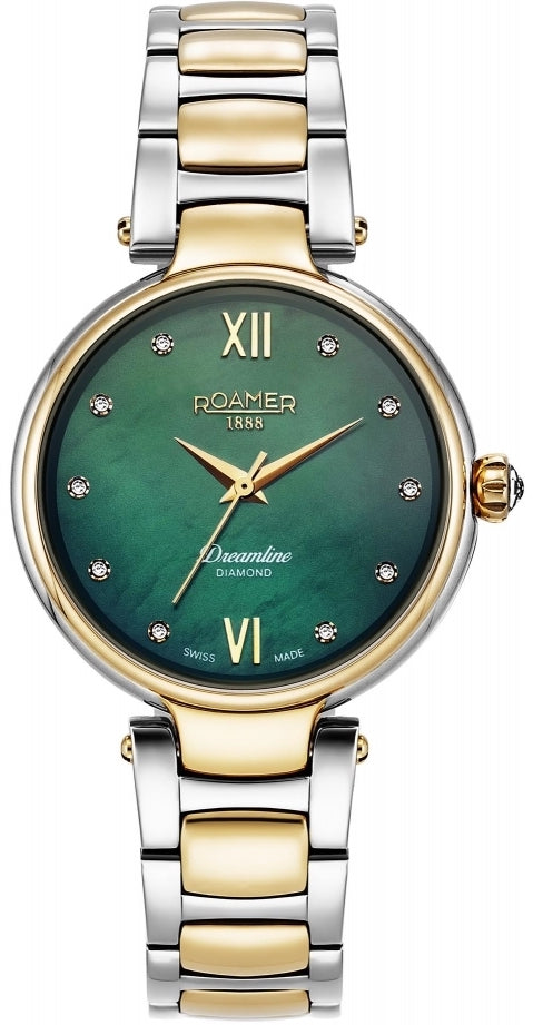 Roamer Watch Dreamline Green MOP Diamond
