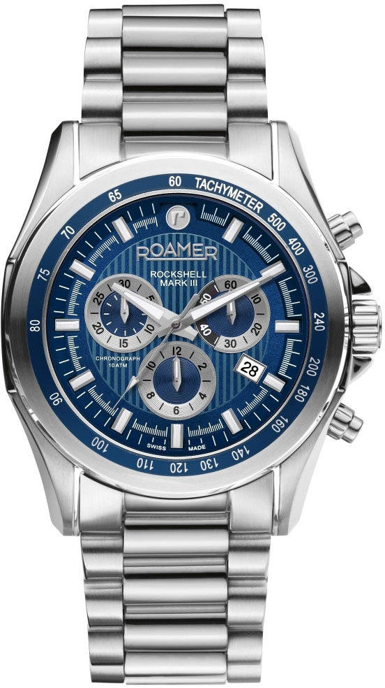 Roamer Watch Rockshell Mark III Chrono Blue - Blue