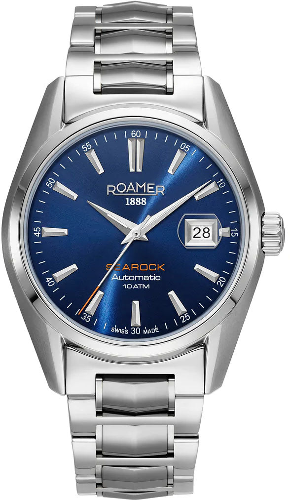 Roamer Watch Searock Automatic Blue Sunray - Blue