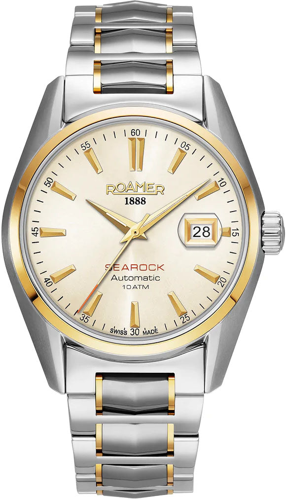Roamer Watch Searock Automatic Champagne - White