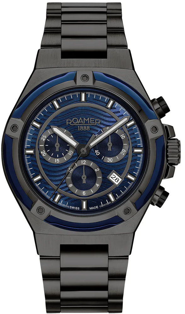 Roamer Watch Tempomaster Chrono Blue - Blue