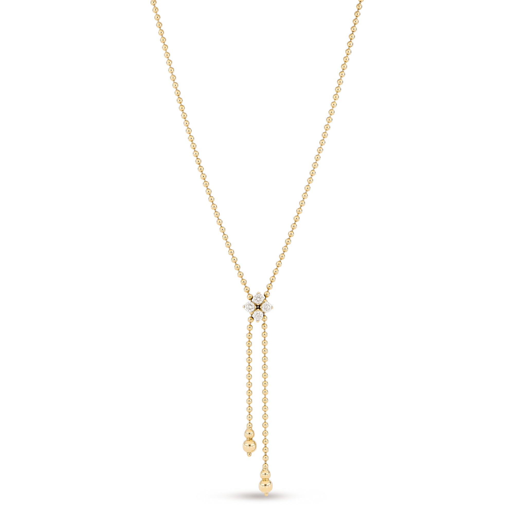 Roberto Coin Love in Verona 18ct Yellow Gold Diamond Necklace - Gold