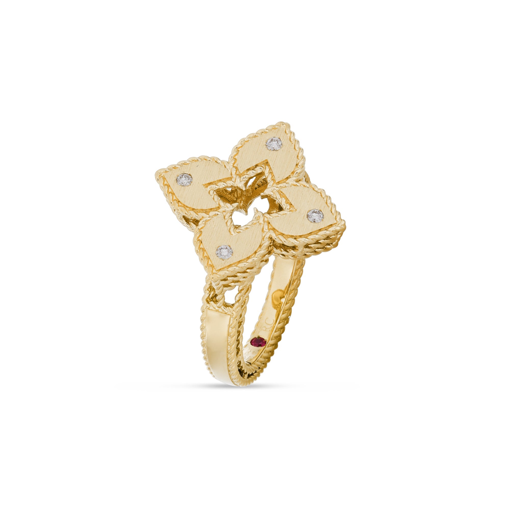 Roberto Coin Venetian Princess 18ct Yellow Gold Diamond Ring - 10-(50)