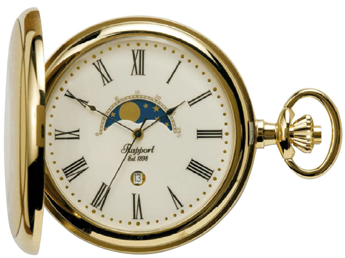 Rapport Pocket Watch Half Hunter - White