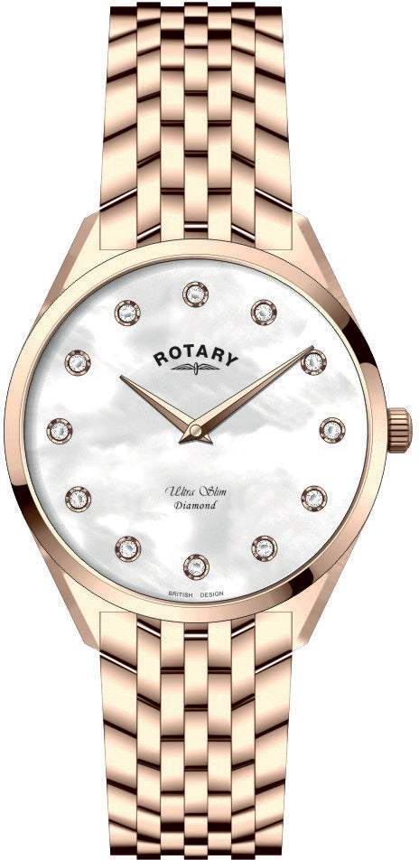 Rotary Watch Ultra Slim Diamond