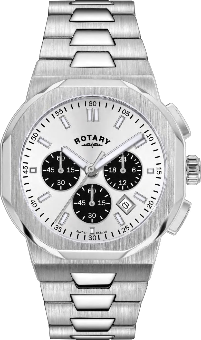 Rotary Watch Regent Chronograph Mens - Silver