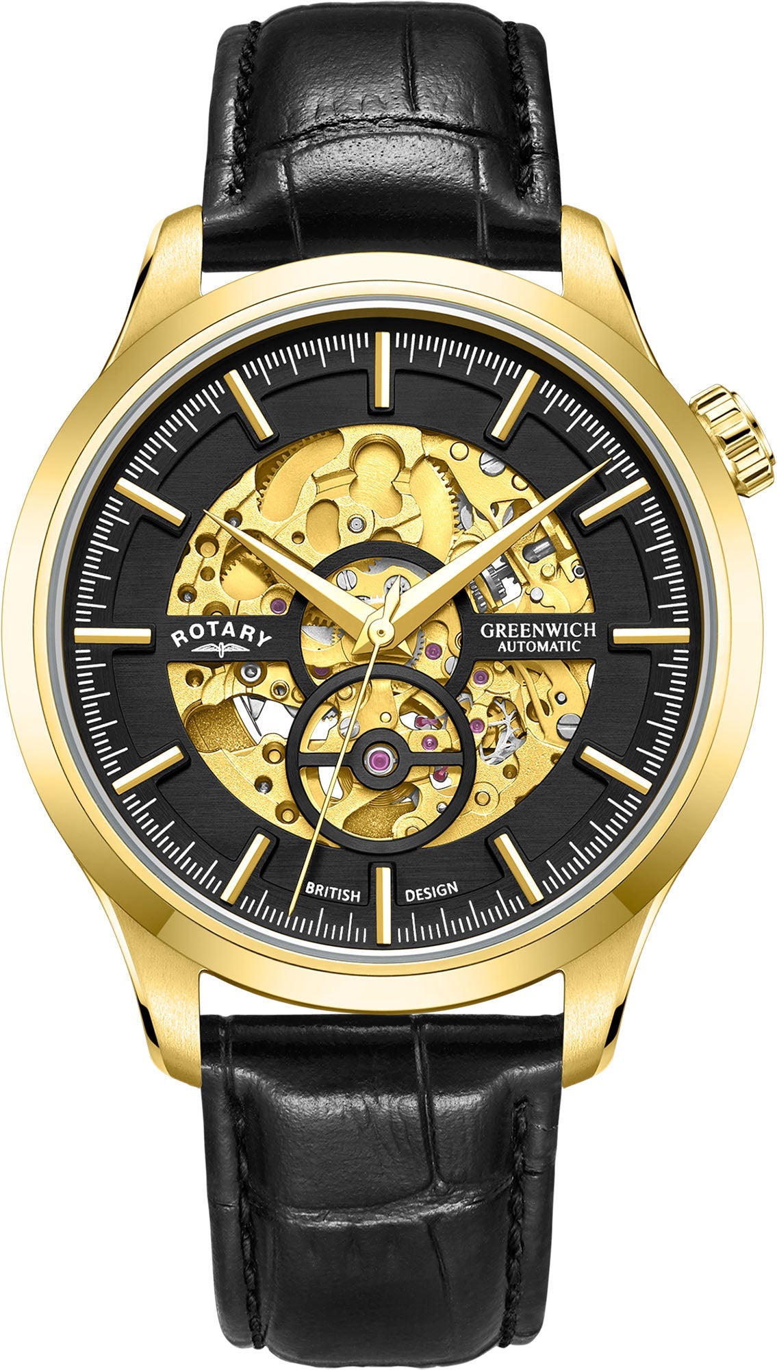 Rotary Watch Greenwich Mens - Gold