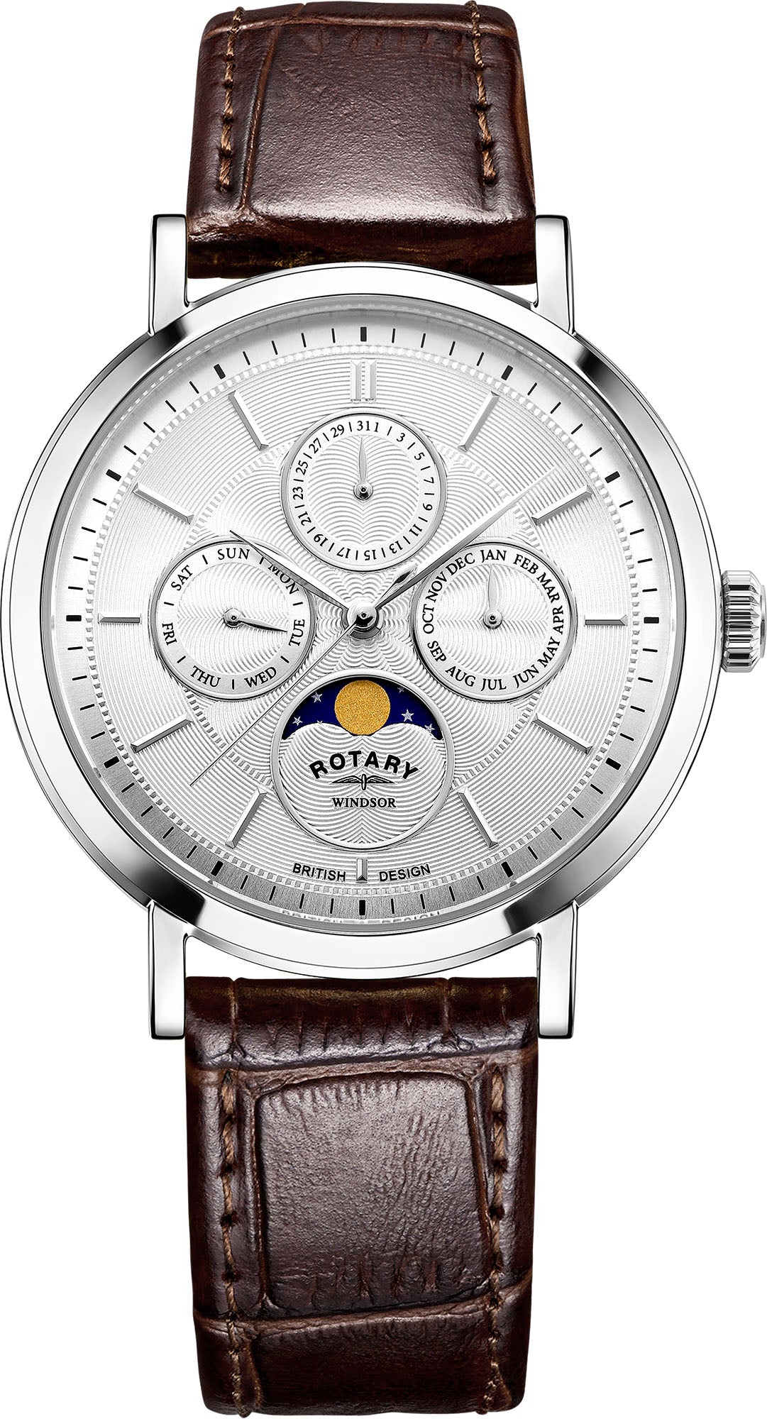 Rotary Watch Windsor Mens - Silver