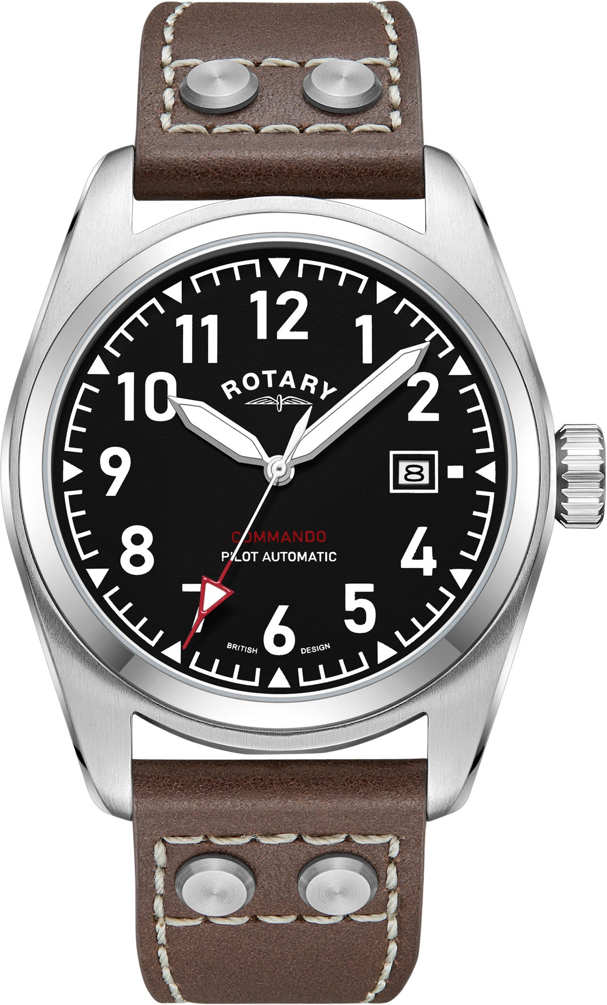 Rotary Watch Commando Mens - Black