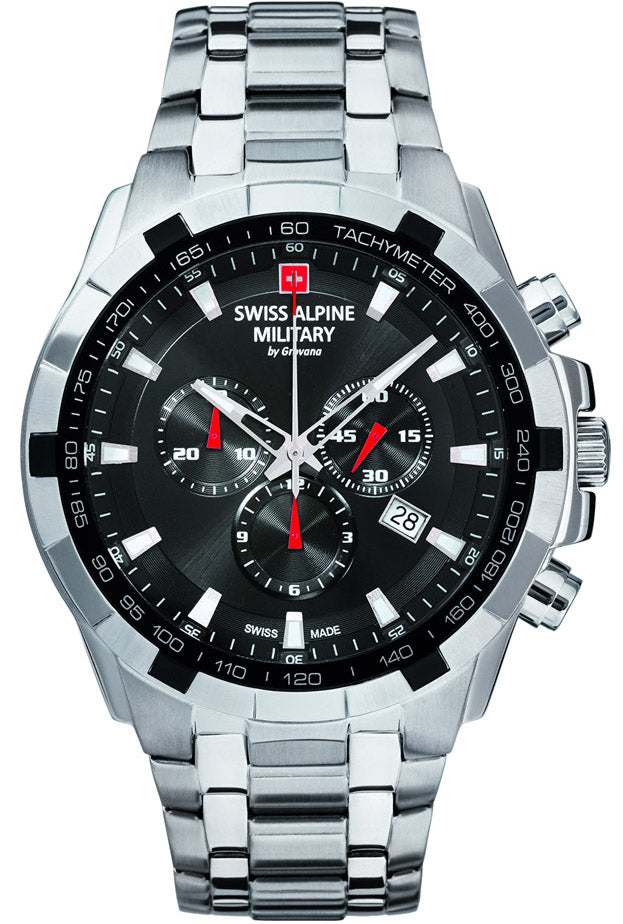Swiss Alpine Military Watch Quartz - Black