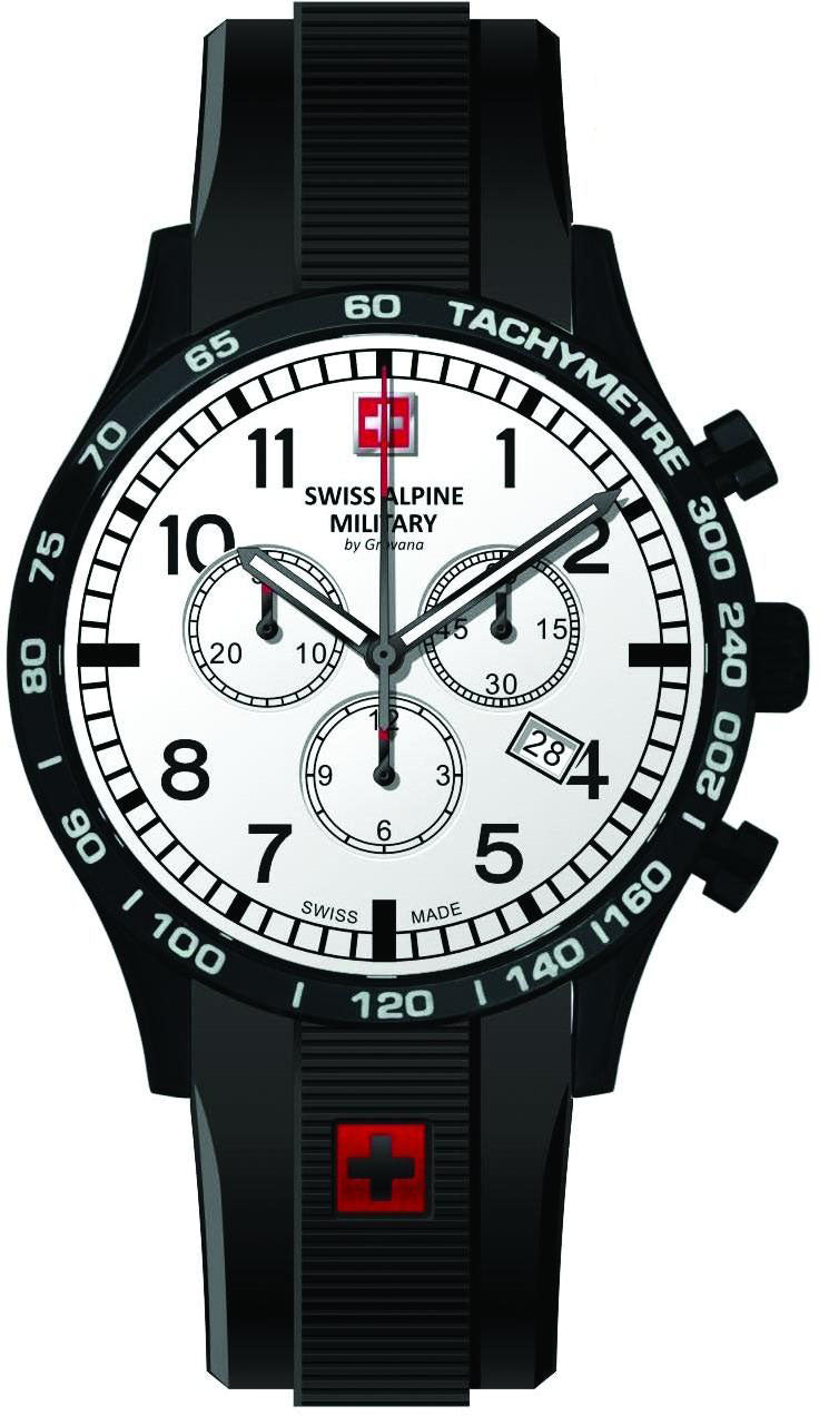 Swiss Alpine Military Watch Aviator Chrono Chronograph - White