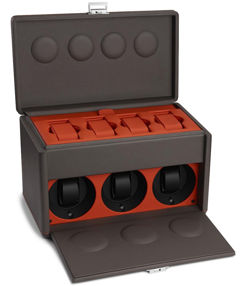 Scatola del Tempo Watch Winder 7RT Grey Orange - Grey