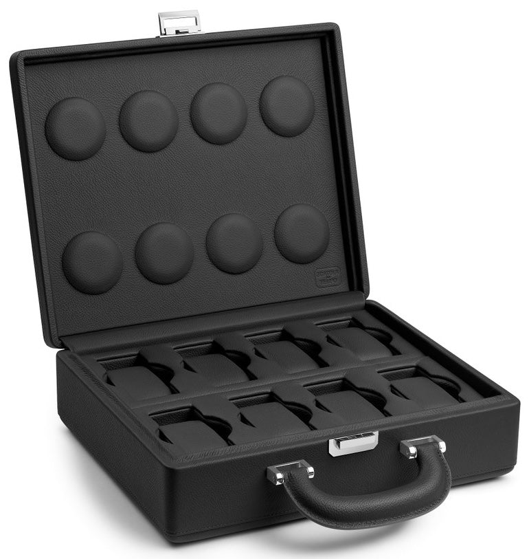 Scatola del Tempo Watch Case Valigetta 8 Handle Grey