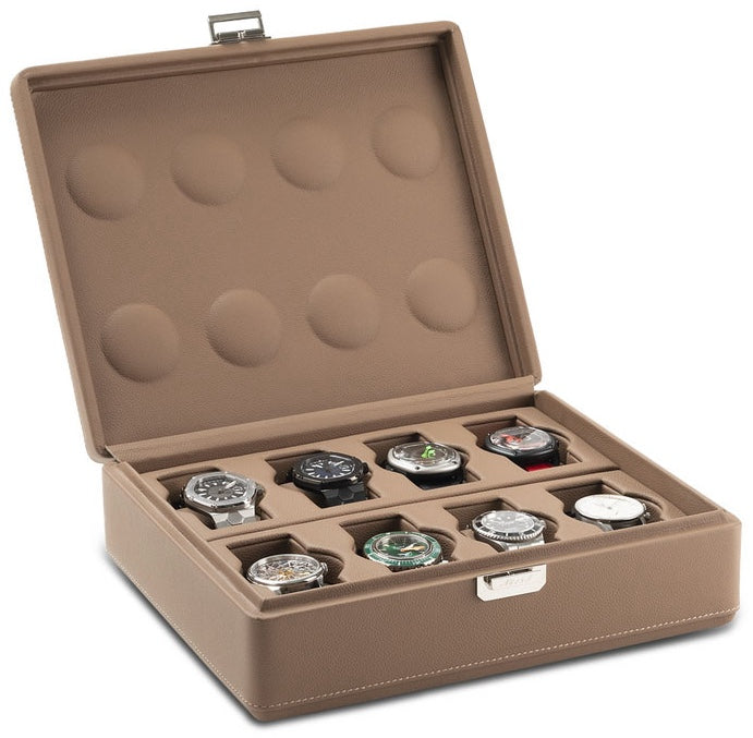 Scatola del Tempo Watch Case Valigetta 8 Chestnut