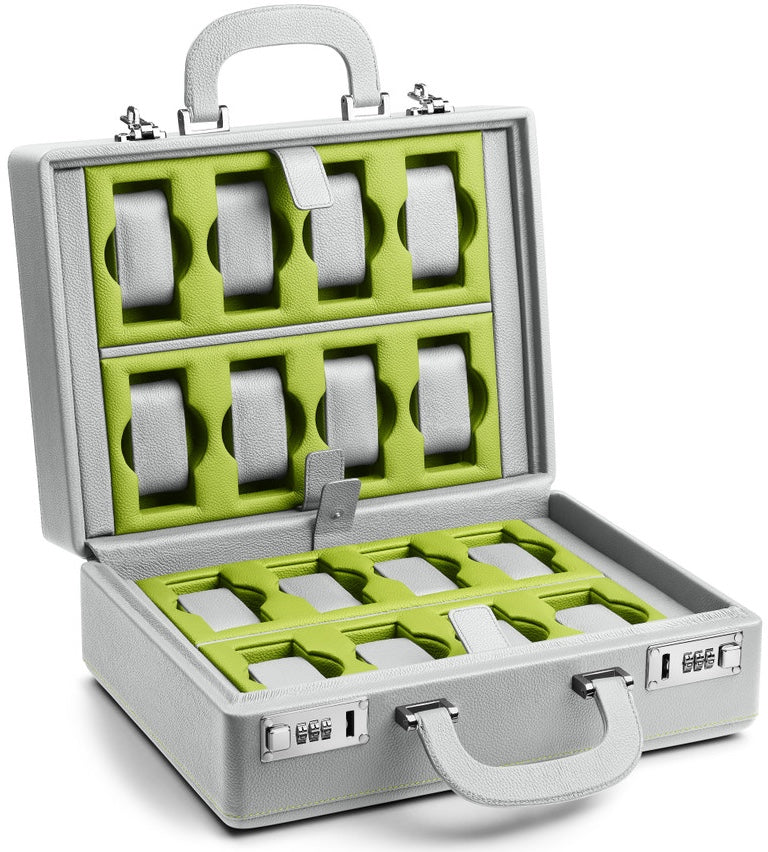 Scatola del Tempo Watch Case Valigetta 16 Grey Green
