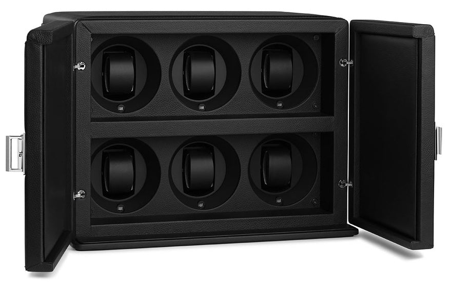 Scatola del Tempo Watch Winder Rotore 6 Black