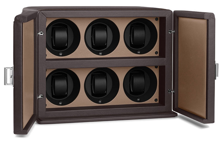 Scatola del Tempo Watch Winder Rotore 6 Bi Colour