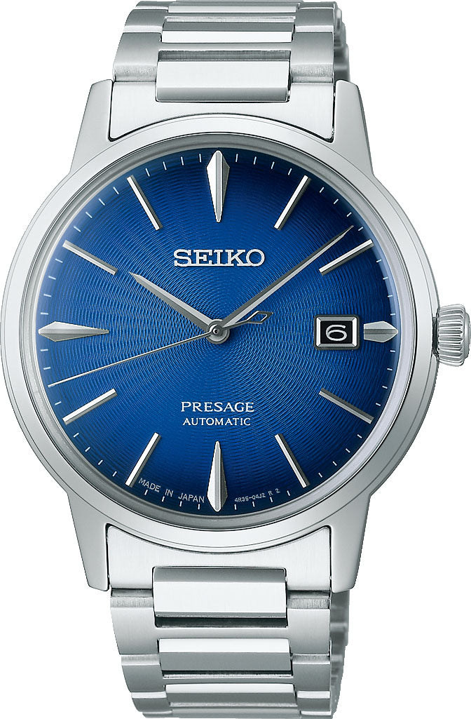 Seiko Presage Watch Cocktail Time The Aviation - Blue