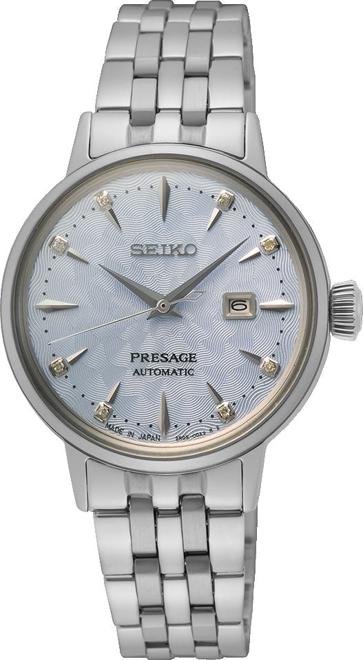 Seiko Presage Watch Cocktail Time Skydiving Diamond Twist - Blue