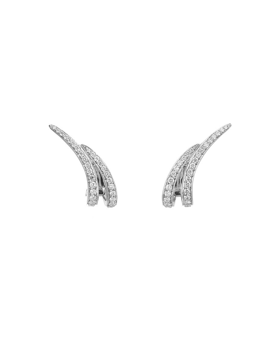 Shaun Leane 18ct White Gold Diamond Pave Ear Cuffs Earrings - White Gold