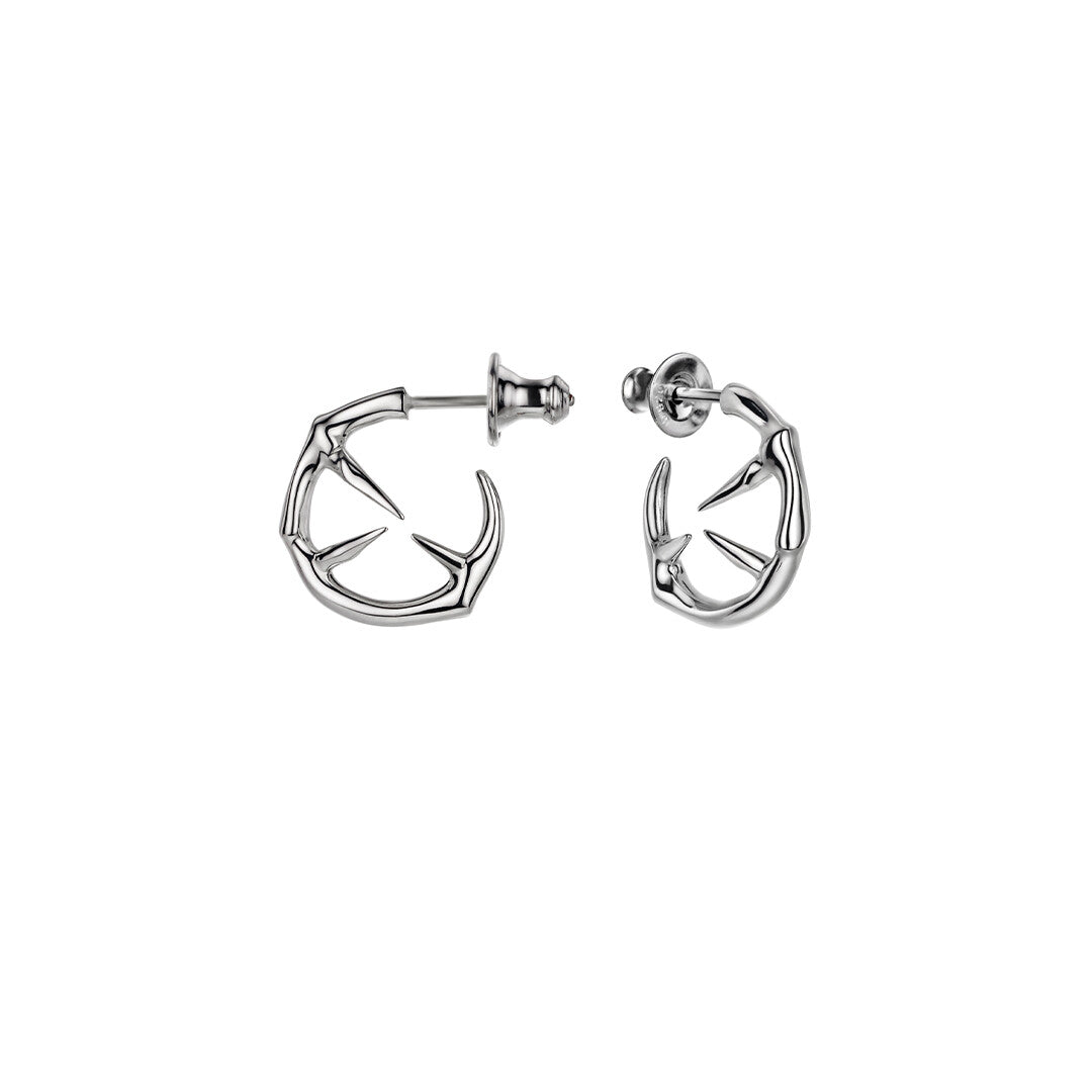 Shaun Leane Blackthorn Sterling Silver Mini Hoop Earrings - Silver