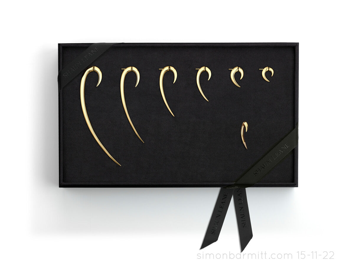 Shaun Leane Iconic Hook 18ct Yellow Gold Plated Sterling Silver Earring Box Set - Silver