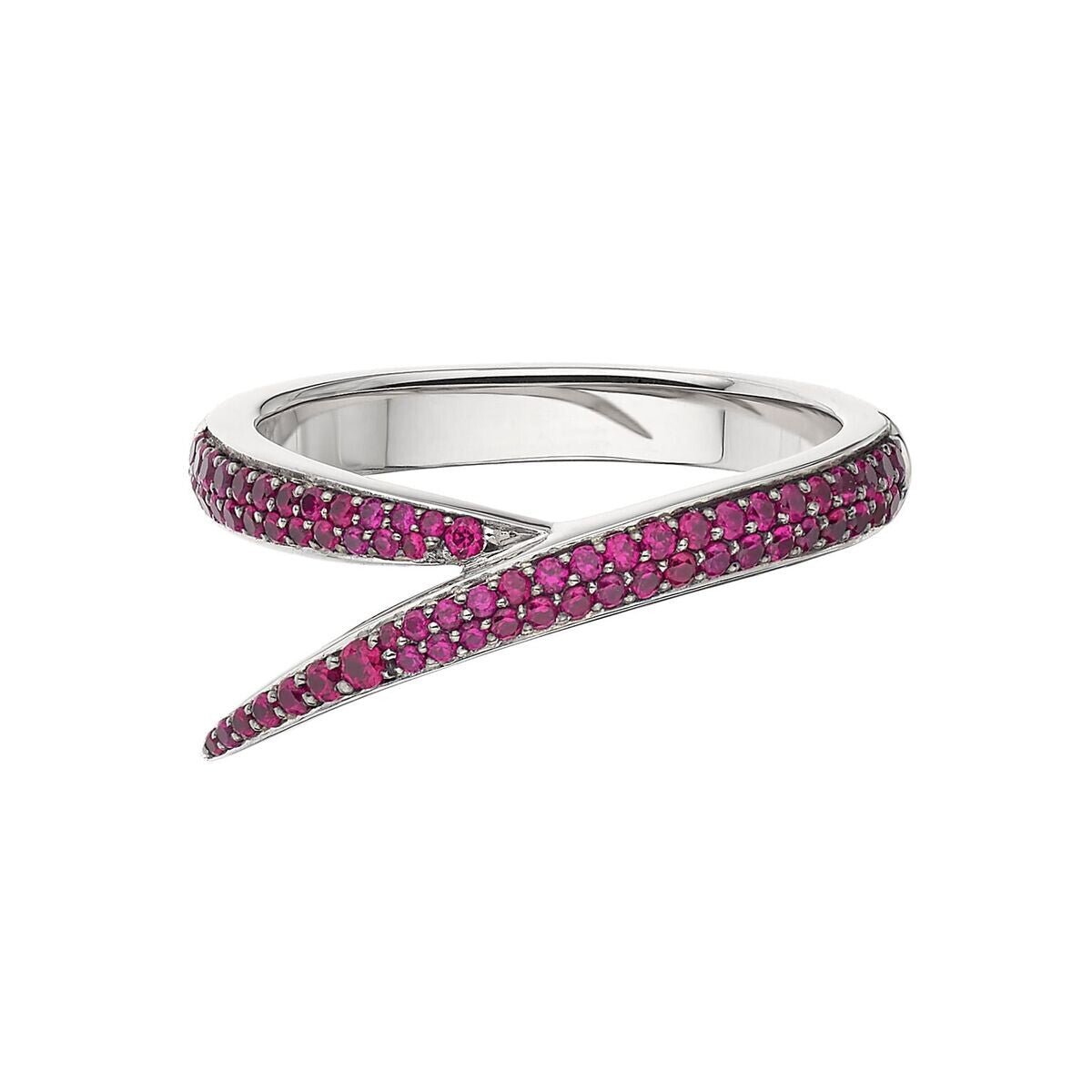 Shaun Leane Interlocking 18ct White Gold Pink Sapphire Single Ring - R