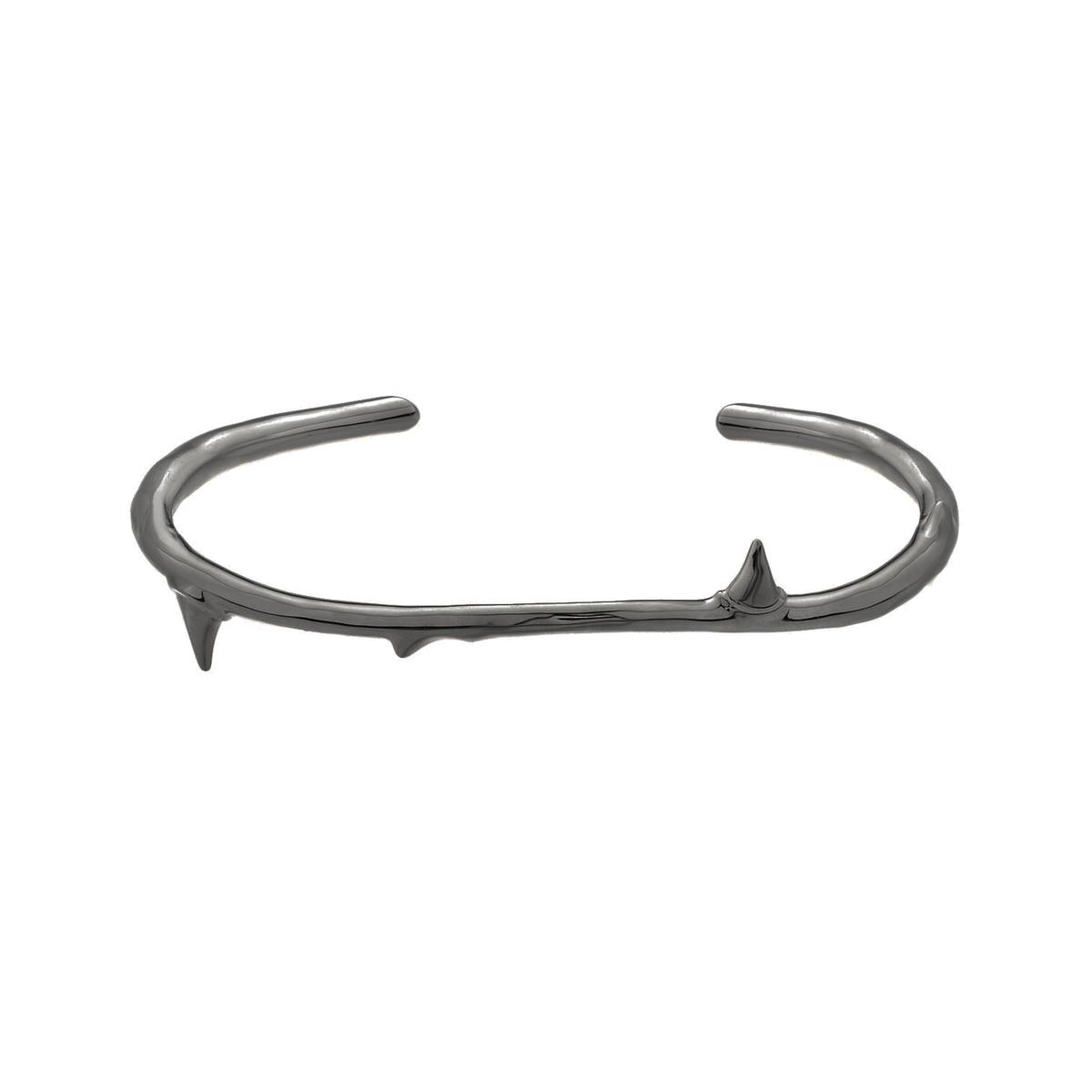 Shaun Leane Rose Thorn Sterling Silver Black Rhodium Bangle - Black