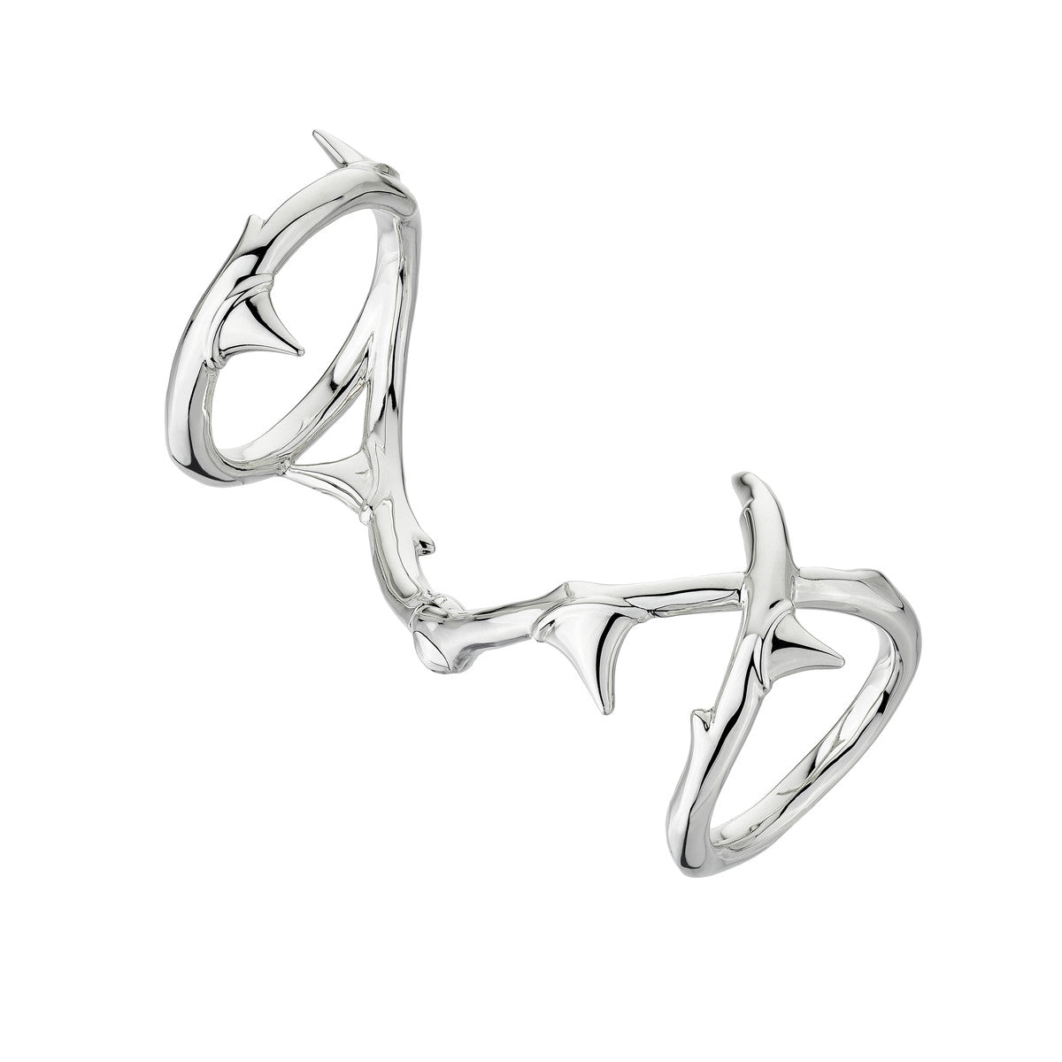 Shaun Leane Rose Thorn Sterling Silver Hinged Ring - S