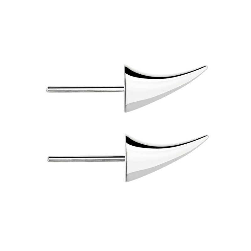Shaun Leane Rose Thorn Swerve Sterling Silver Extra Large Stud Earrings - Silver