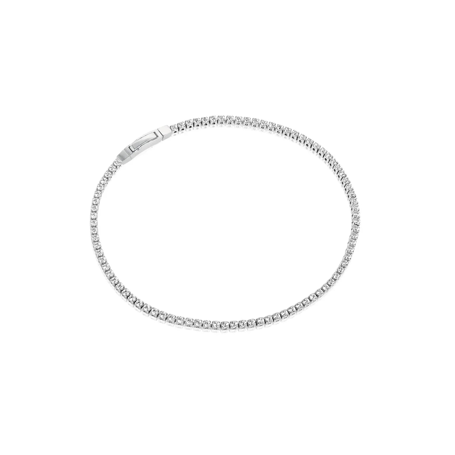 Sif Jakobs Ellera Sterling Silver White Zirconia Tennis Bracelet - 19cm