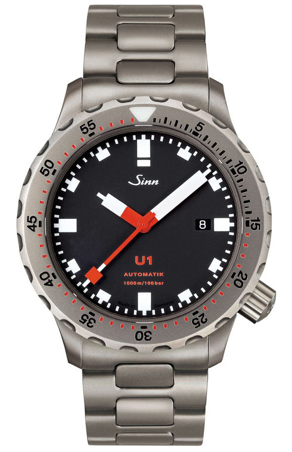 Sinn Watch U1 Bracelet - Black