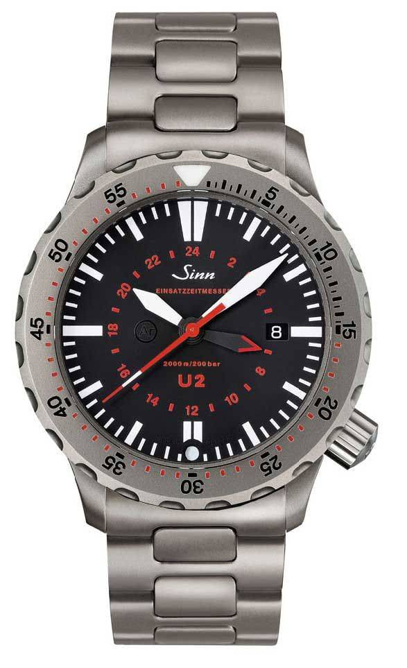 Sinn Watch U2 - EZM 5 Bracelet - Black