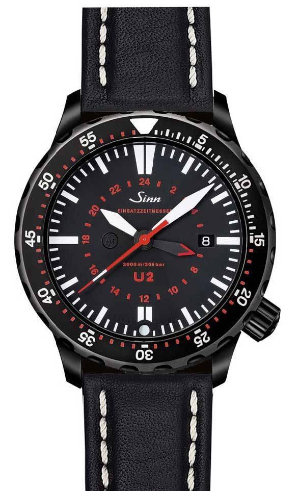 Sinn Watch U2 S - EZM 5 Leather - Black
