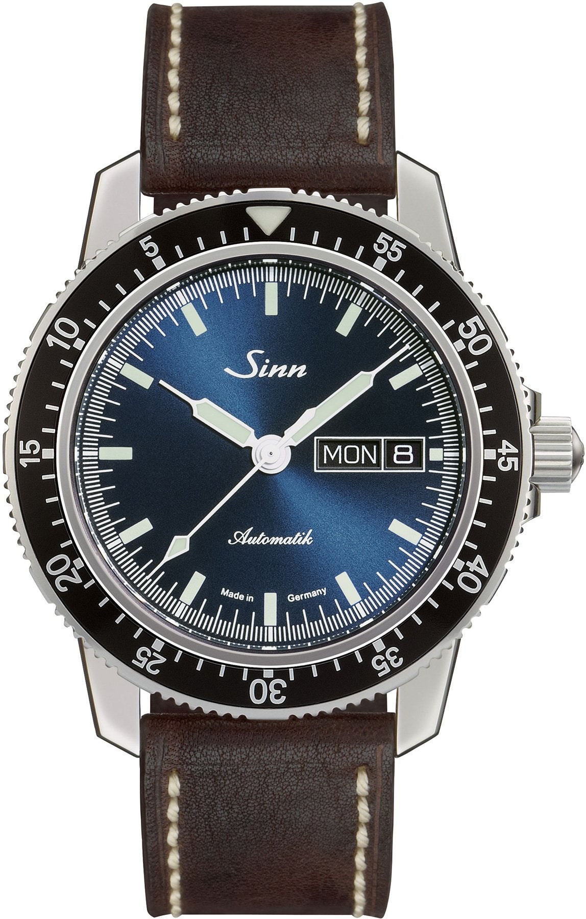 Sinn Watch 104 St Sa I B Cowhide Vintage Dark Brown - Blue