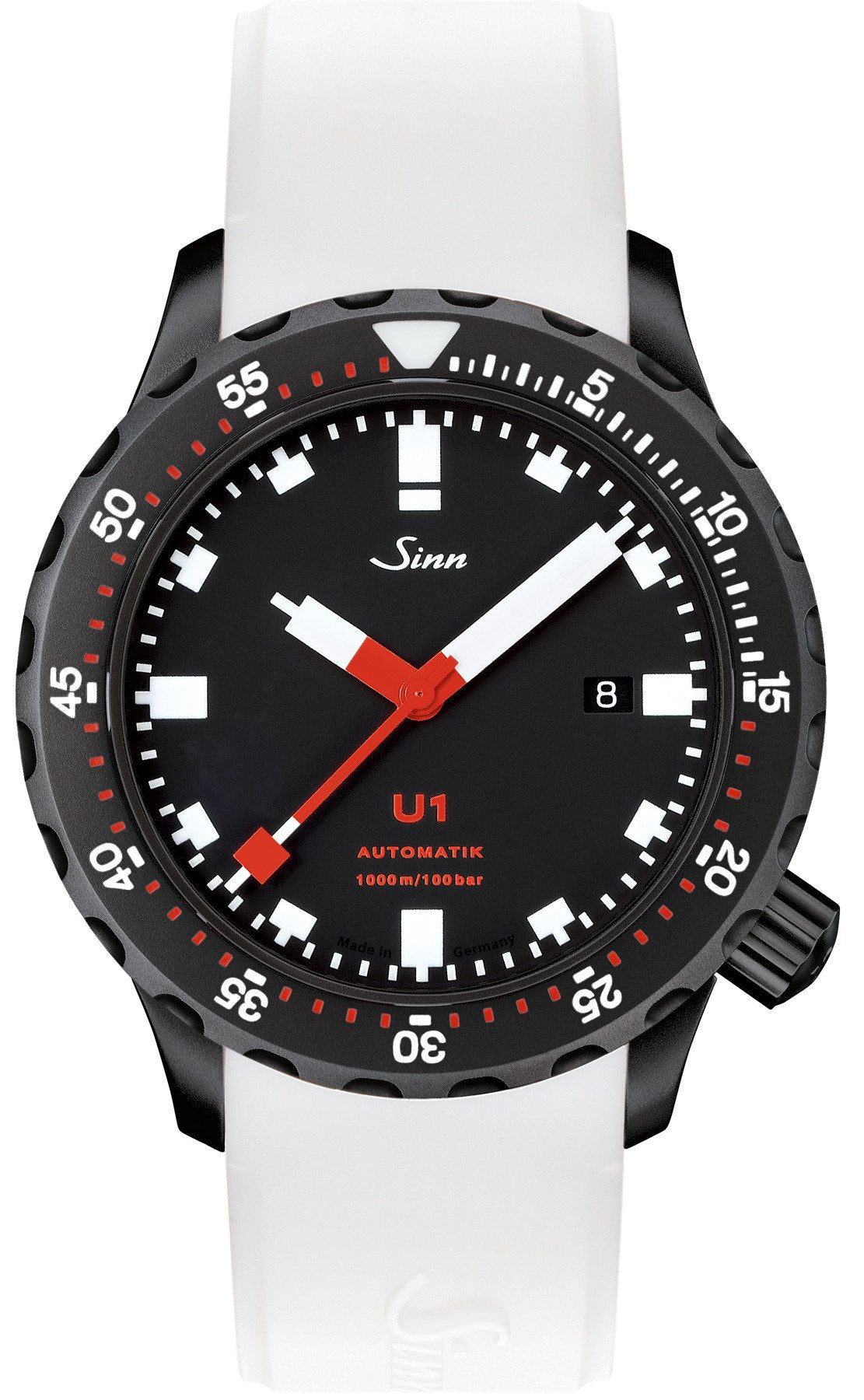 Sinn Watch U1 S Silicone White - Black