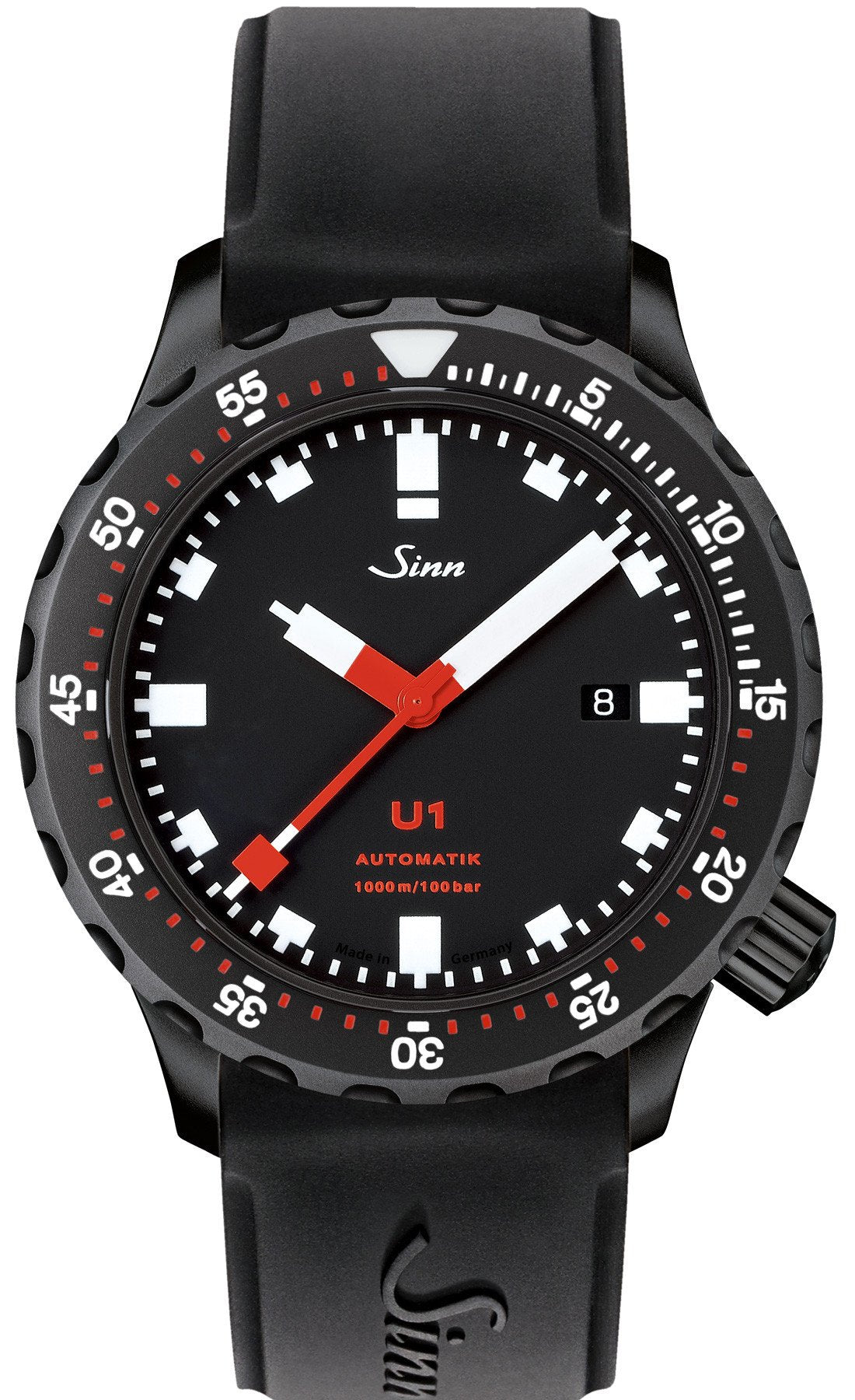Sinn Watch U1 S Silicone Black - Black