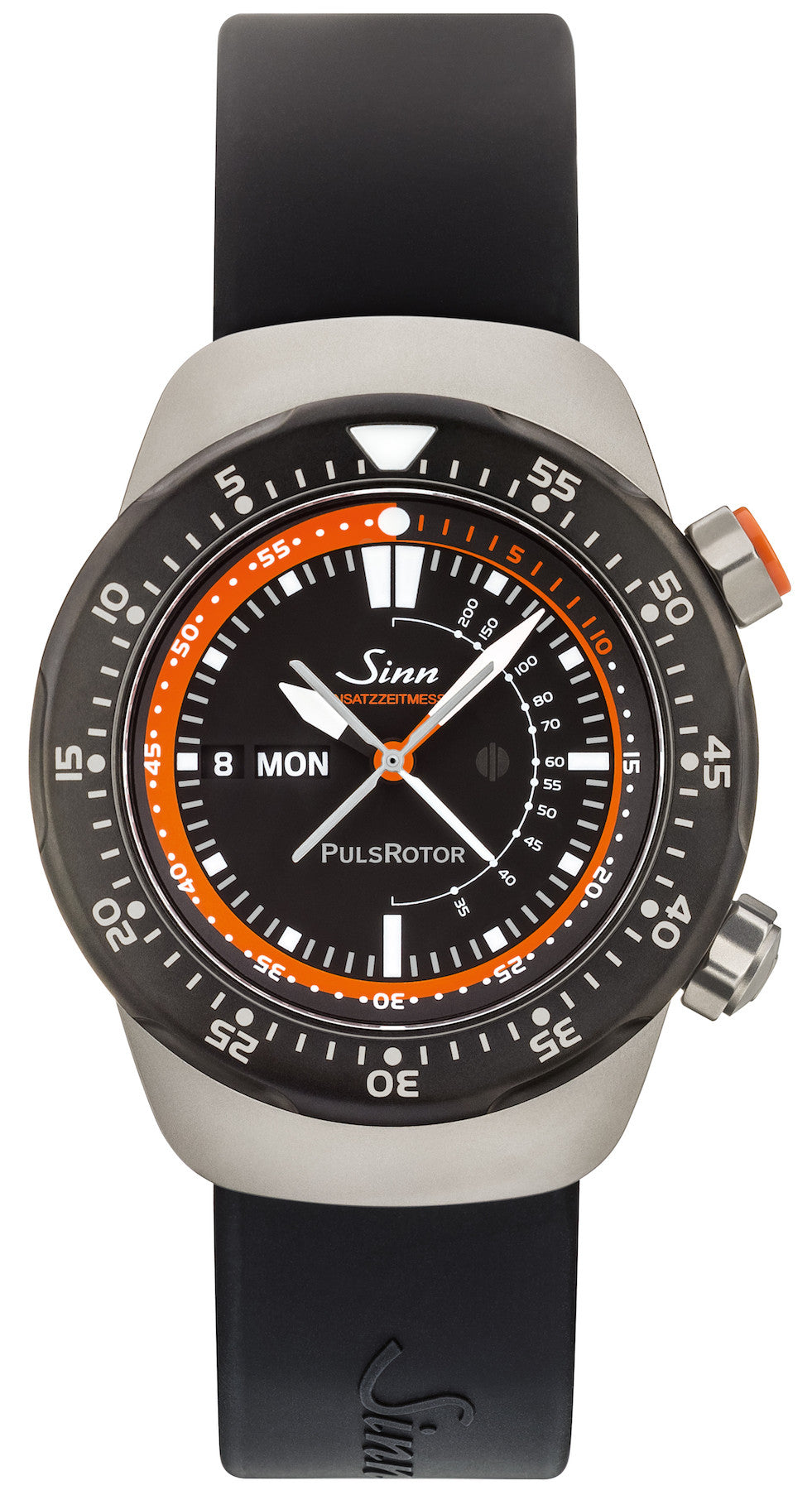 Sinn Watch EZM 12 Silicone Black - Black