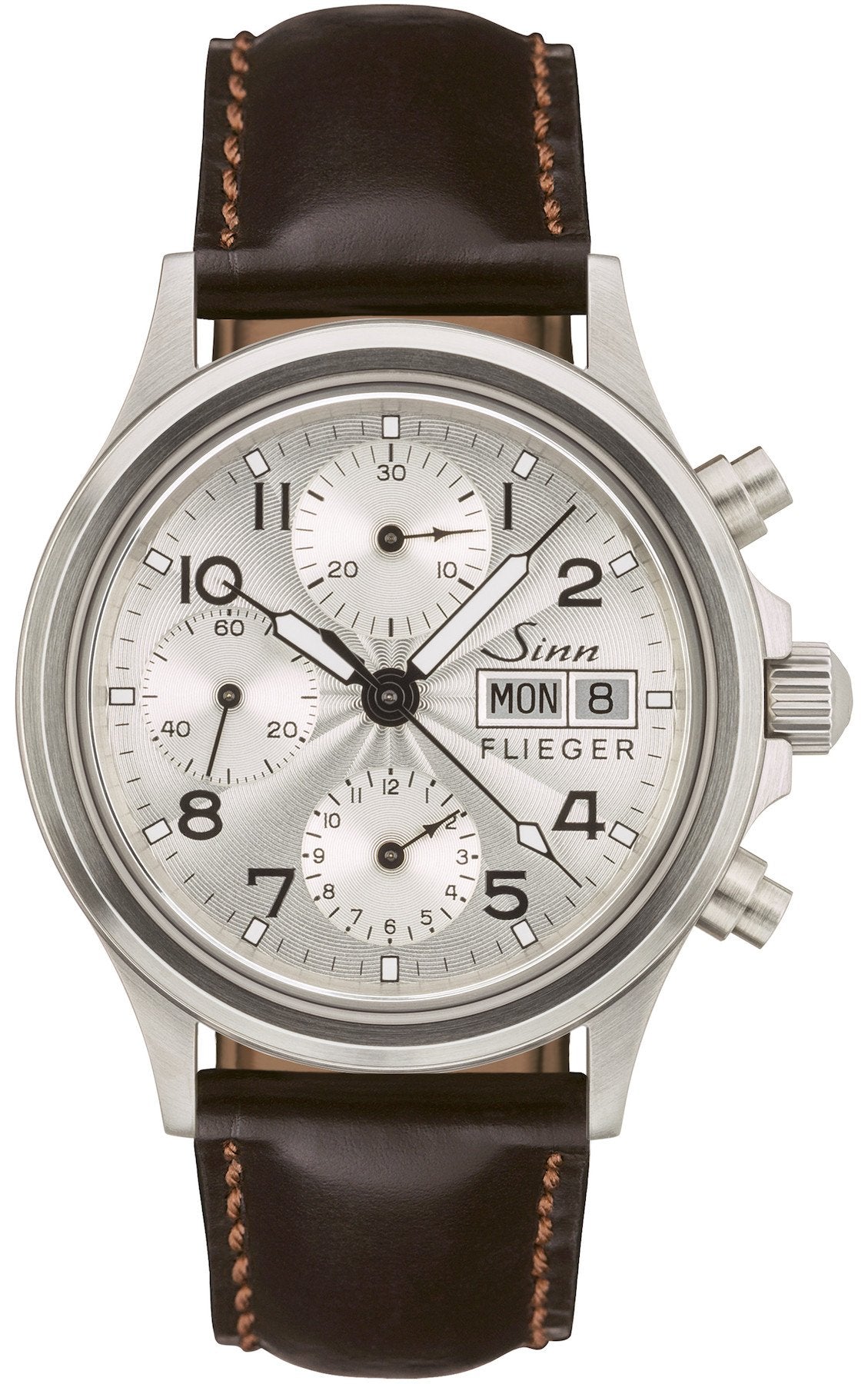 Sinn Watch 356 Sa Pilot III Russia Leather Mocha - Silver