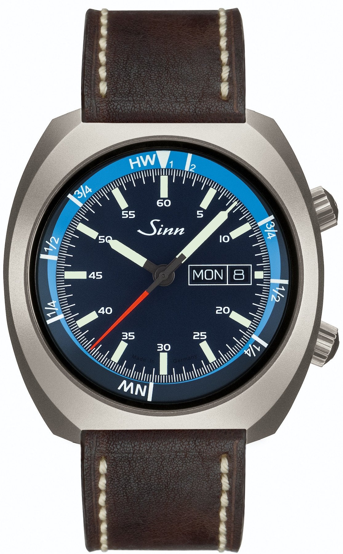 Sinn Watch 240 St GZ Vintage Dark Brown - Blue
