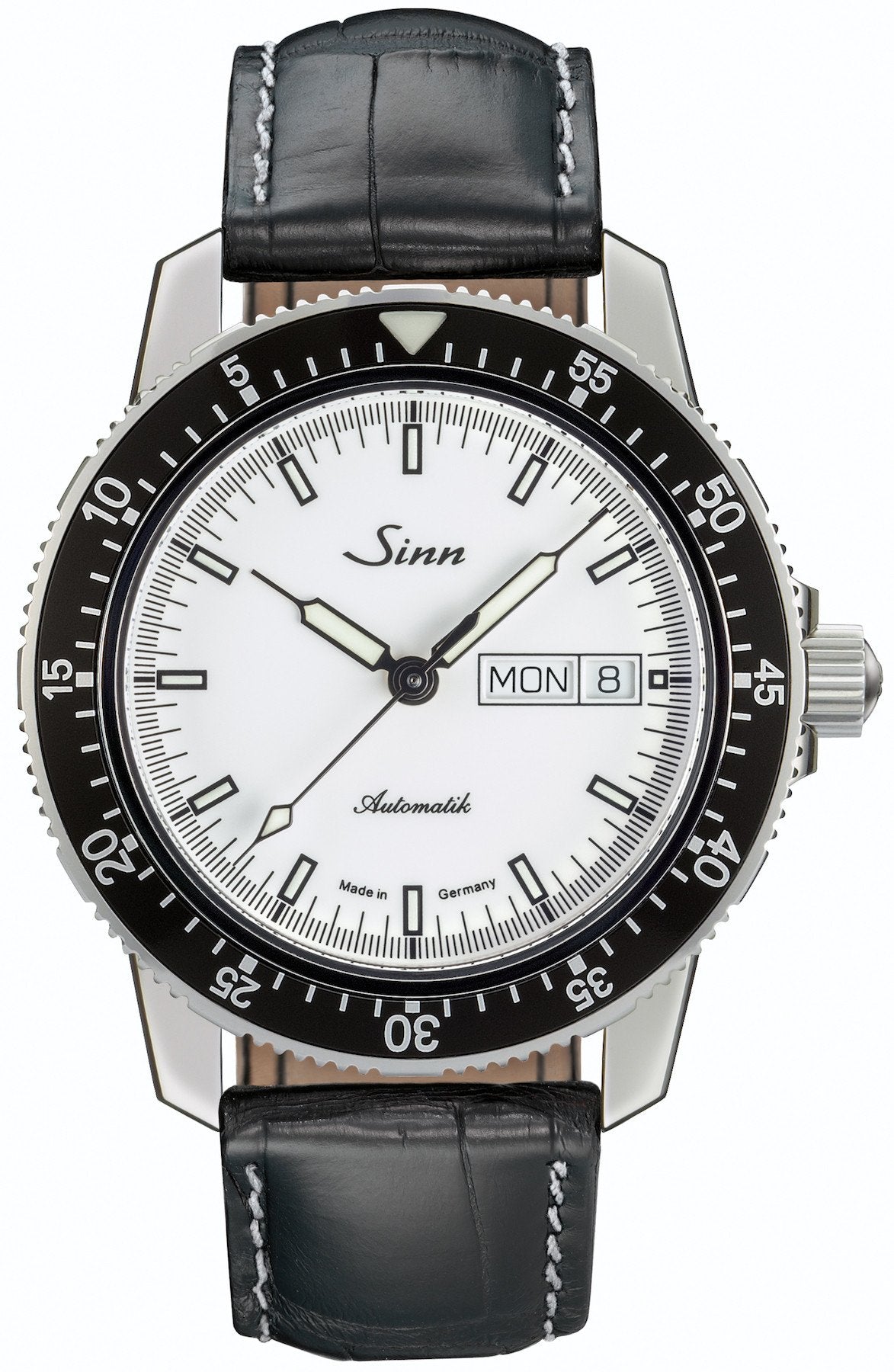 Sinn Watch 104 St Sa I W Aligator Leather Black - White