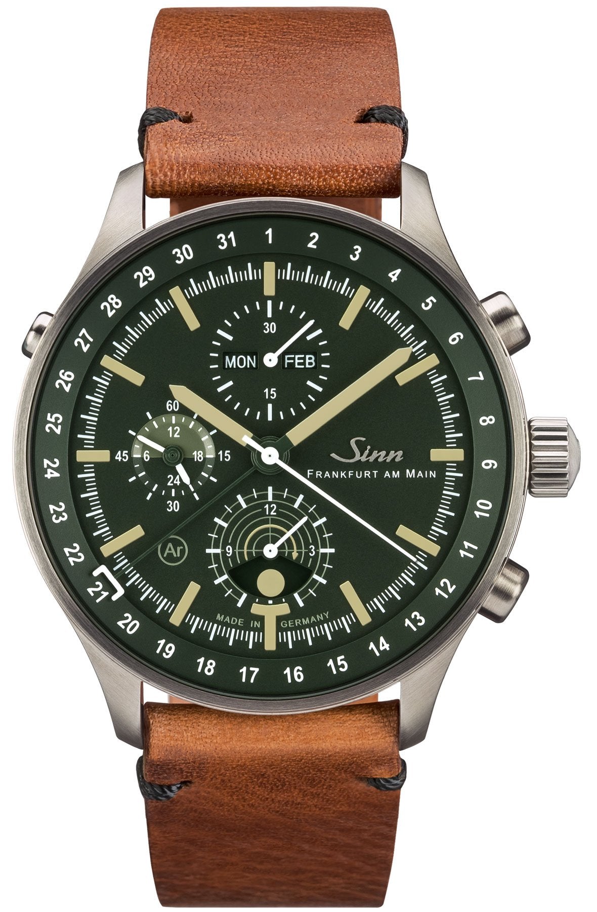 Sinn Watch 3006 Hunting Vintage Cowhide Brown - Green