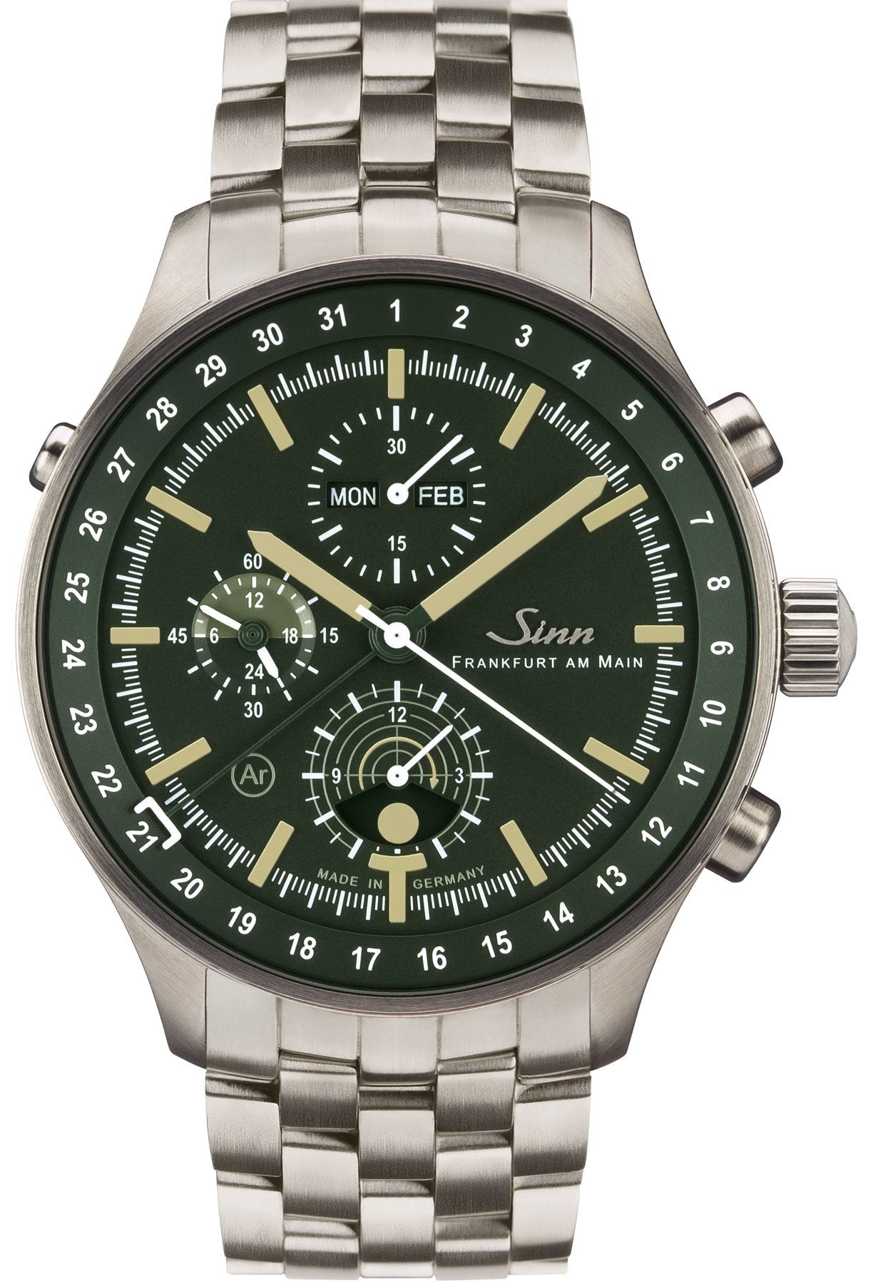 Sinn Watch 3006 Hunting Fine Link Bracelet - Green
