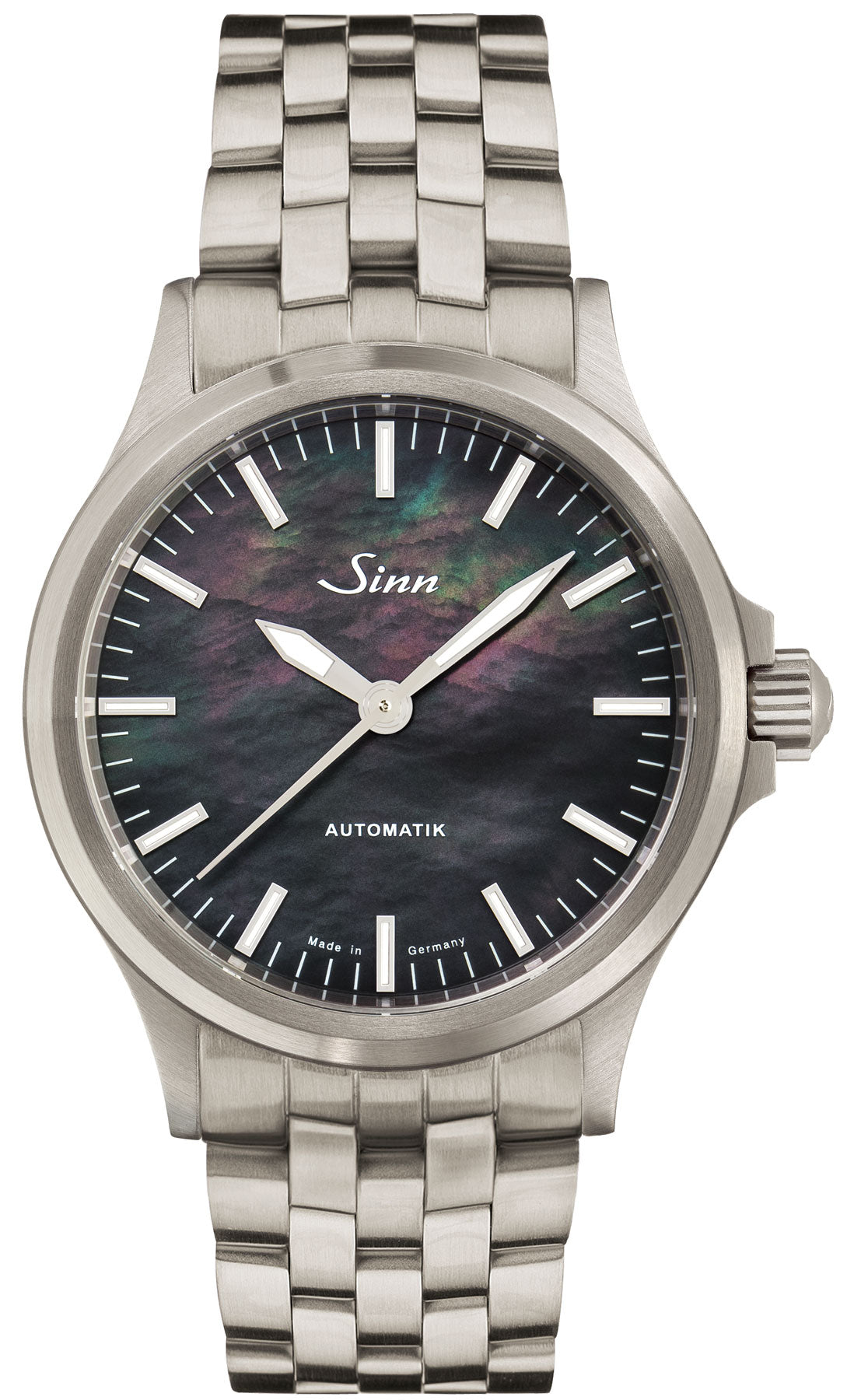 Sinn Watch 556 I Mother of Pearl S Fine Link Bracelet - Black