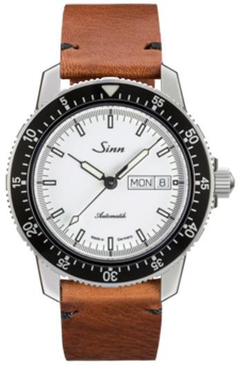 Sinn Watch 104 St Sa I W Vintage Cowhide Brown - White