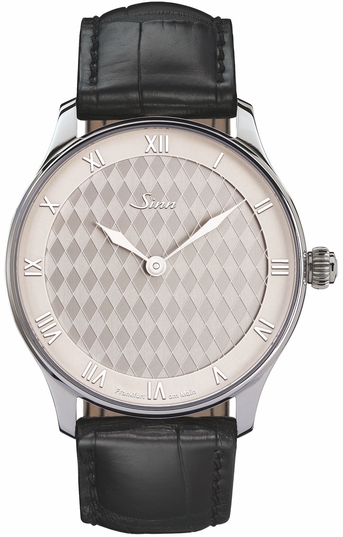Sinn Watch 1746 Heimat Black Alligator - Silver