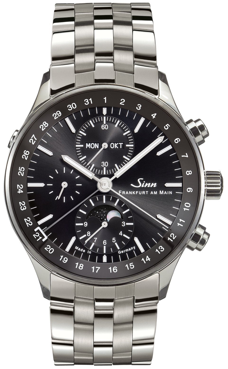 Sinn Watch Frankfurt Financial District 6012 Fine Link Bracelet - Black