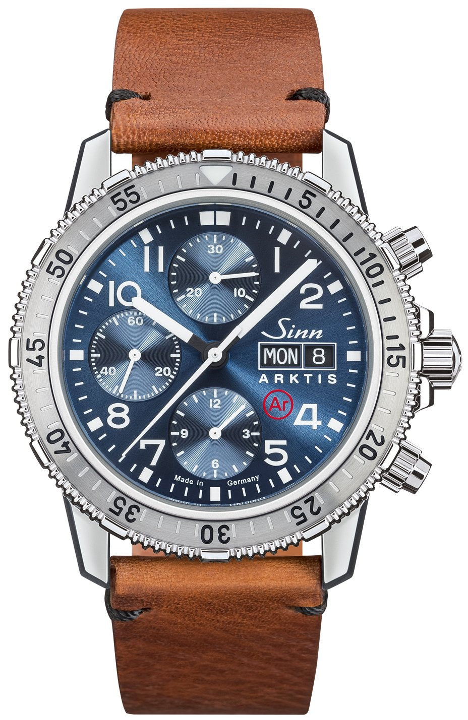 Sinn Watch 206 Arktis II Vintage Cowhide Vintage Brown - Blue