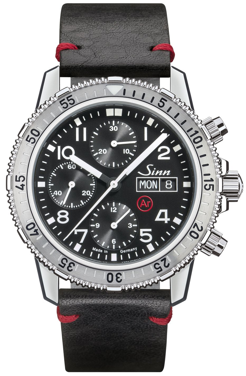 Sinn Watch 206 St Ar Vintage Black With Red - Black